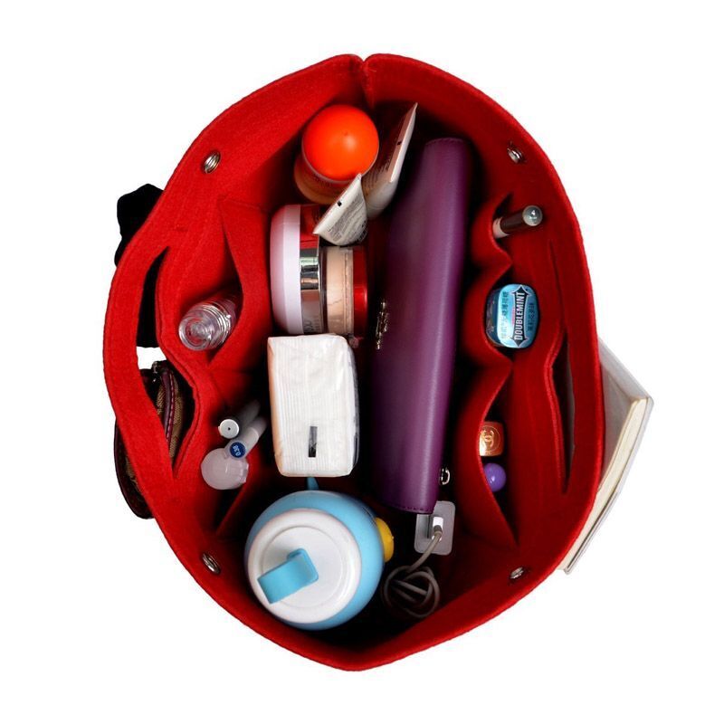 Makeup Storage Organizer Cosmetic Bag Multi-pocket Handbag Cosmetic Toiletry Bag