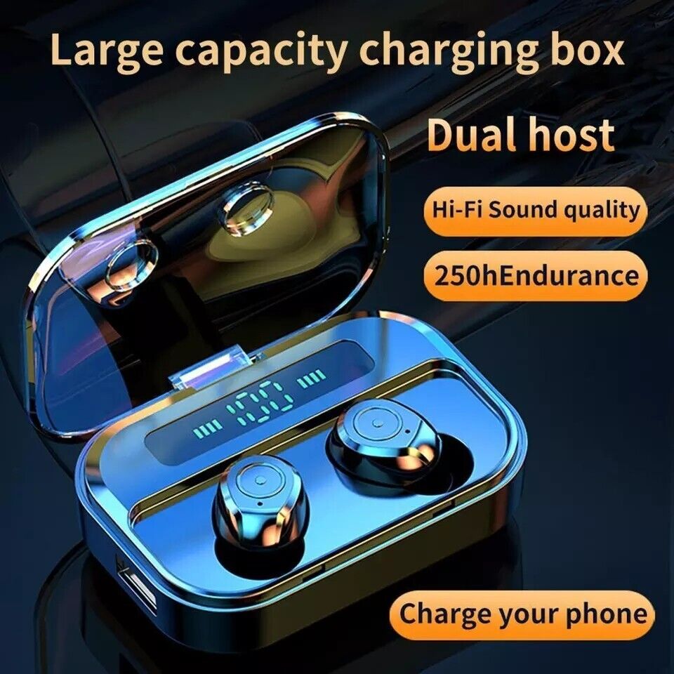 Mini Bluetooth 5.0 Wireless Headset TWS Earphones Stereo Headphones Earbuds