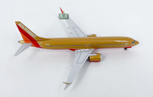 1:400 NG Lite SOUTHWEST AIRLINERS B737MAX8 Passenger Airplane Diecast Model
