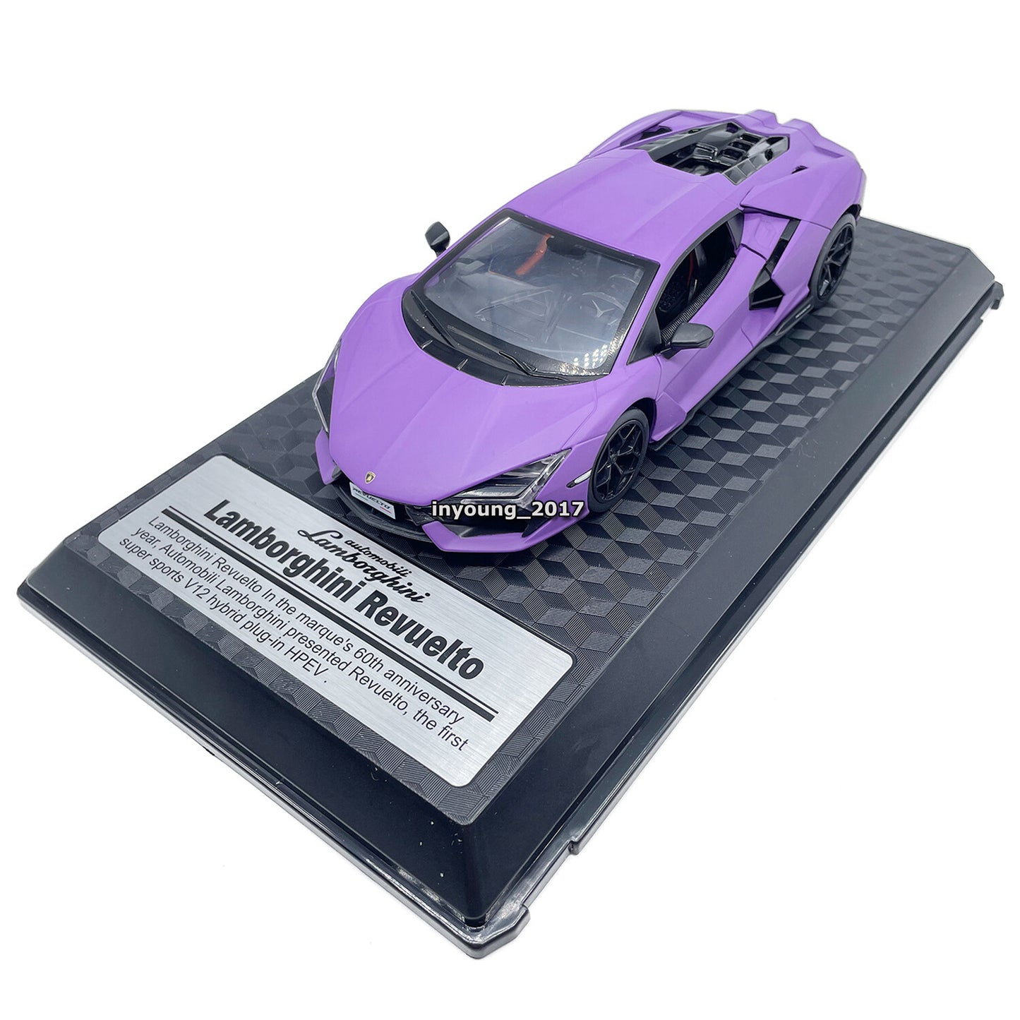 1/24 Lamborghini Revuelto Model Car Diecast Toy Cars Boys Toys for Kids Purple