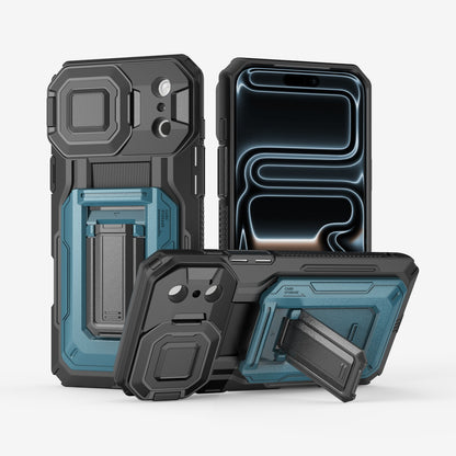 Rugged Mobile Phone Case with Card Slot F for iphone 17/16/15/14/13 Pro Max Plus