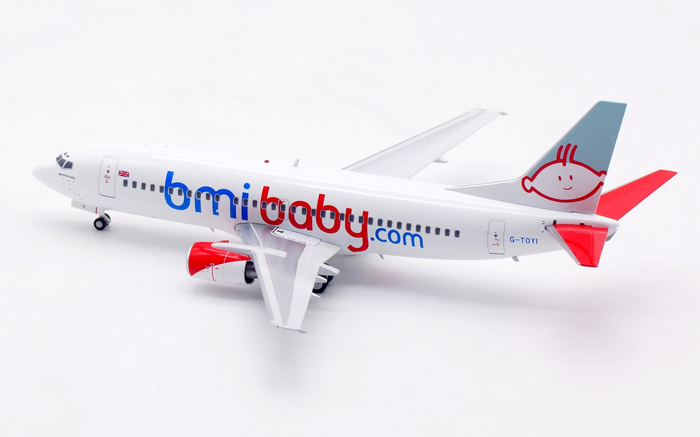 1:200 InFlight Bmibaby B737-300 Passenger Airplane Diecast Aircraft Model