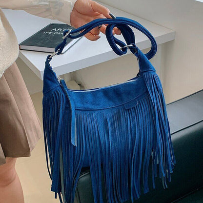 Tassel Bucket Bag Small Crossbody Bags for Women Party Bags Handbags