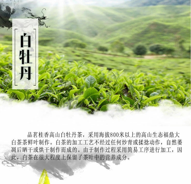 500g Premium Organic Bai Mu Dan White Peony White Tea Spring Tea Loose Leaf Tea