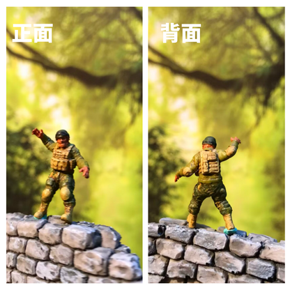 1/64 Scale Mini US Navy SEAL Team Mutant Soldier Action Figure Model Kids Toy