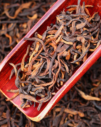 YunNan Iceland Pu-erh tea ripe tea Old tree fragrant court golden bud ripe tea