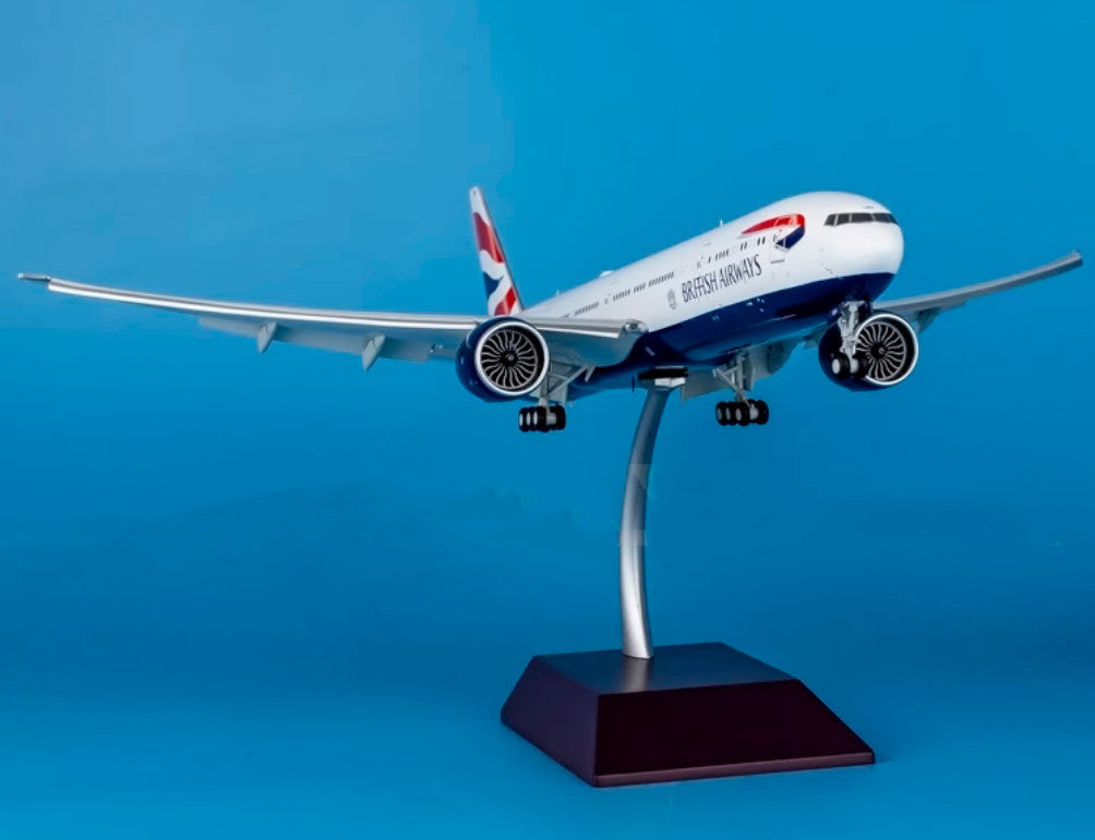 1:200 GeminiJets BRITISH AIRWAYS B777-300ER Flap Down Airplane Diecast Model