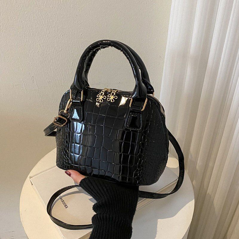 Small Shoulder Bag Fashion Leather Shell Handbag Crossbody Purse 20.5*13.5*16 CM