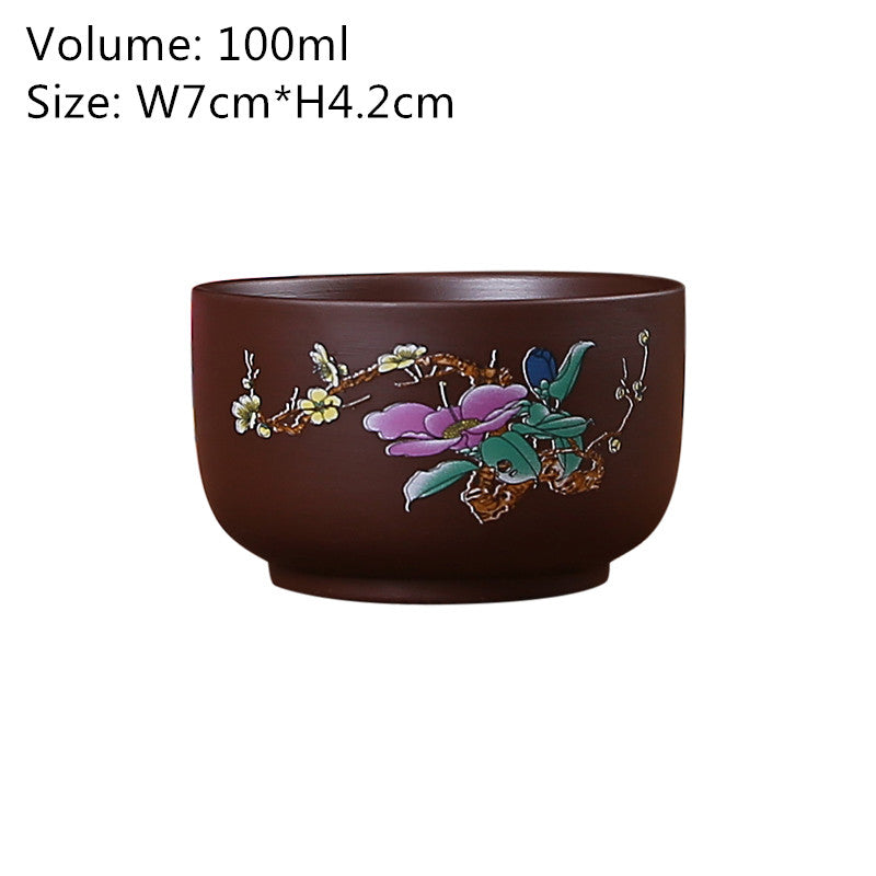 Chinese Yixing Zisha Purple Clay Tea Pot Handpainted Cup Teteras Kungfu Pot New