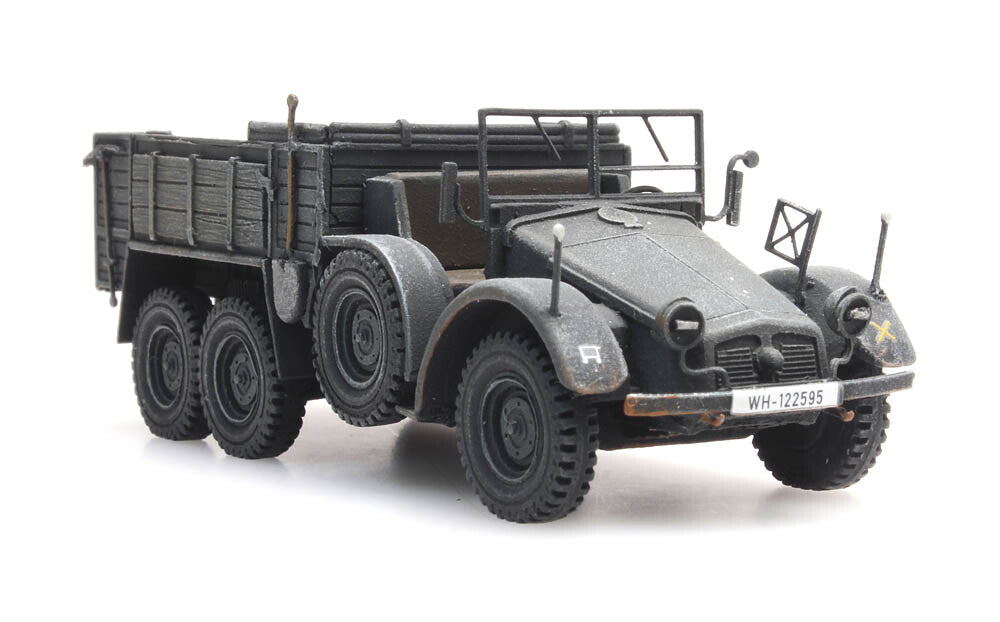 ARTITEC WM German Krupp Protze gray 1/87 FINISHED MODEL TRUCK