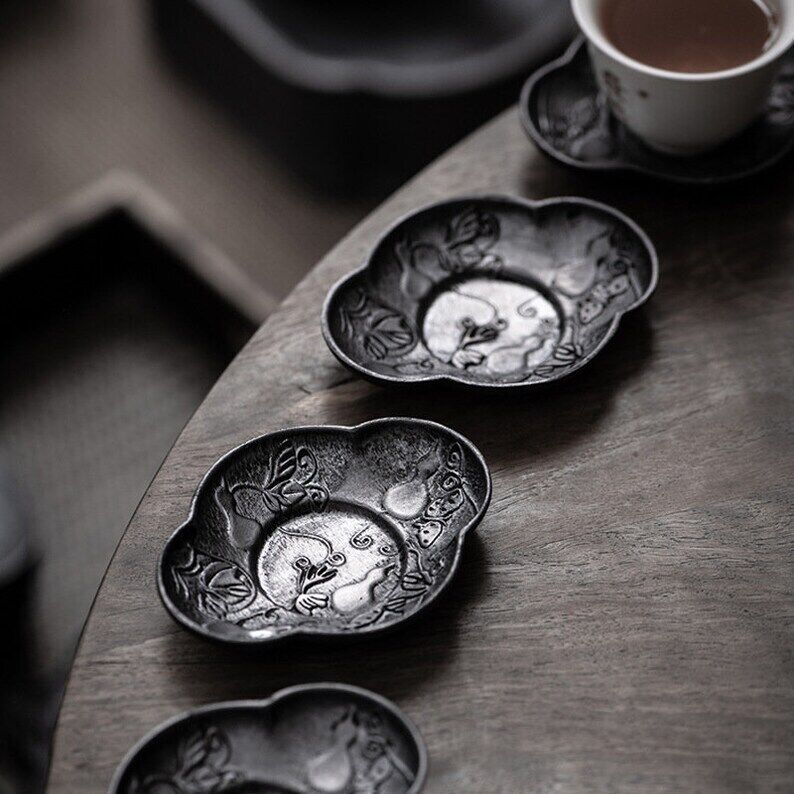 Metal Black Pewter Tea Coaster|Coffee Coasters|Tea Accessories