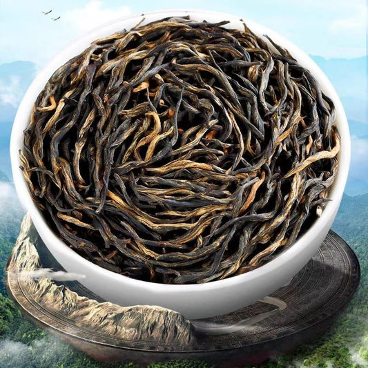 1000g Wuyi Jinjunmei Eyebrow Black Tea Chinese Loose Leaf Golden-Buds