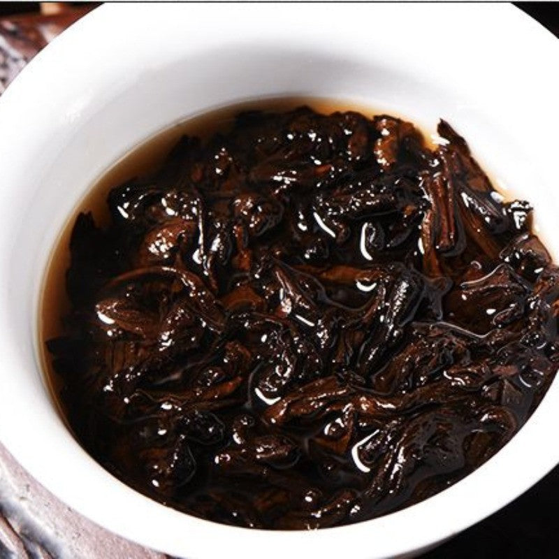 357g Yunnan Peacock Impression 2020 Chen Xiang Ripe Pu'er Tea Qizi Cake Tea