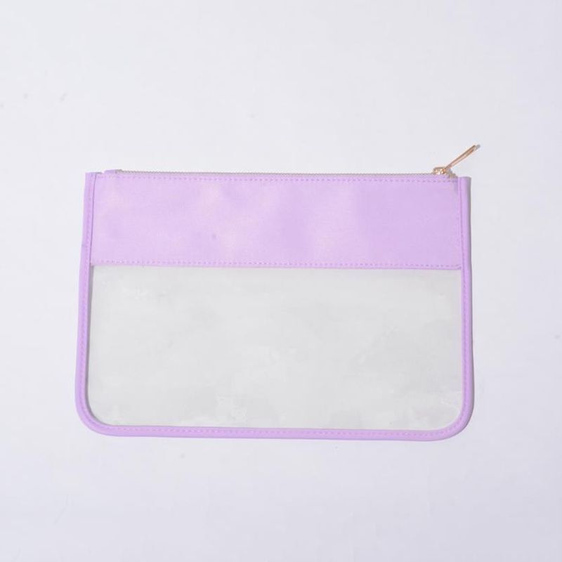 Transparent PVC Cosmetic Bag Clear Travel Make up Bag Pouch Snacks Bag Organizer