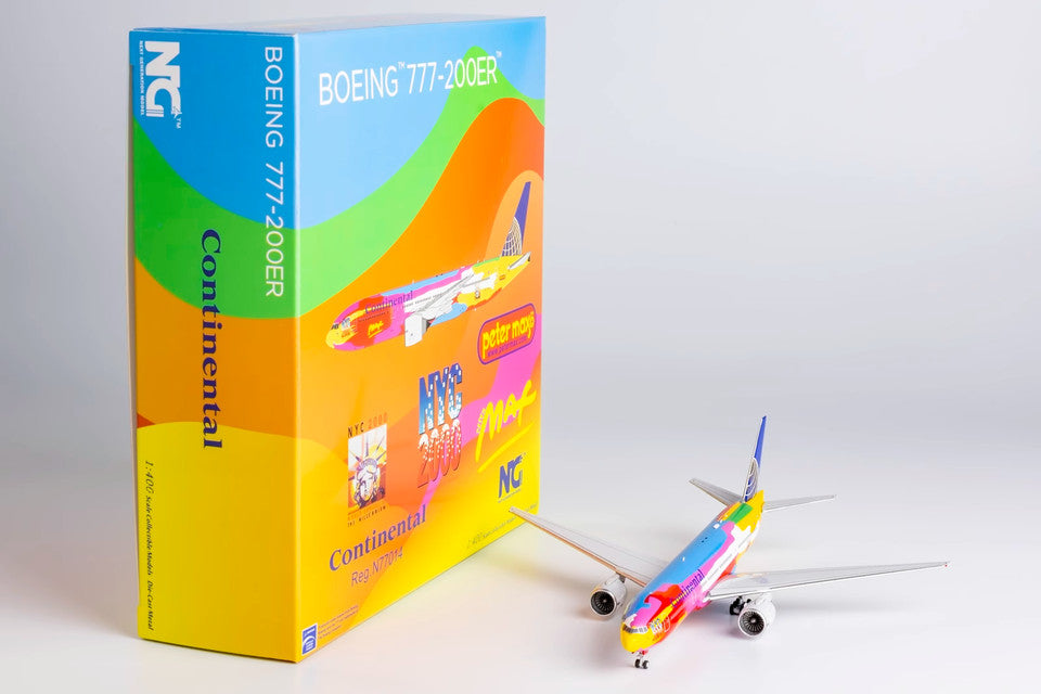 1:400 NG Model Continental BOEING 777-200ER Passenger Airplane Diecast Model