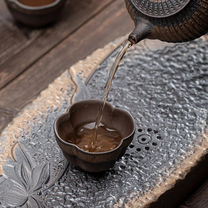 Coarse Pottery Glaze Tea Cup Ceramic Kung Fu TeaCup Single Cup Master Cup