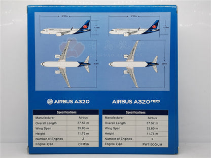 1:400 JC Wings QINGDAO AIRLINES A320 Passenger Airplane Diecast Aircraft Model