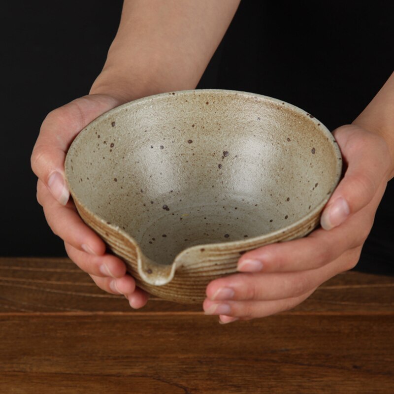 6.1" Japanese-style Earthenware Matcha Bowl Tea Ceremony Accessories Traditional