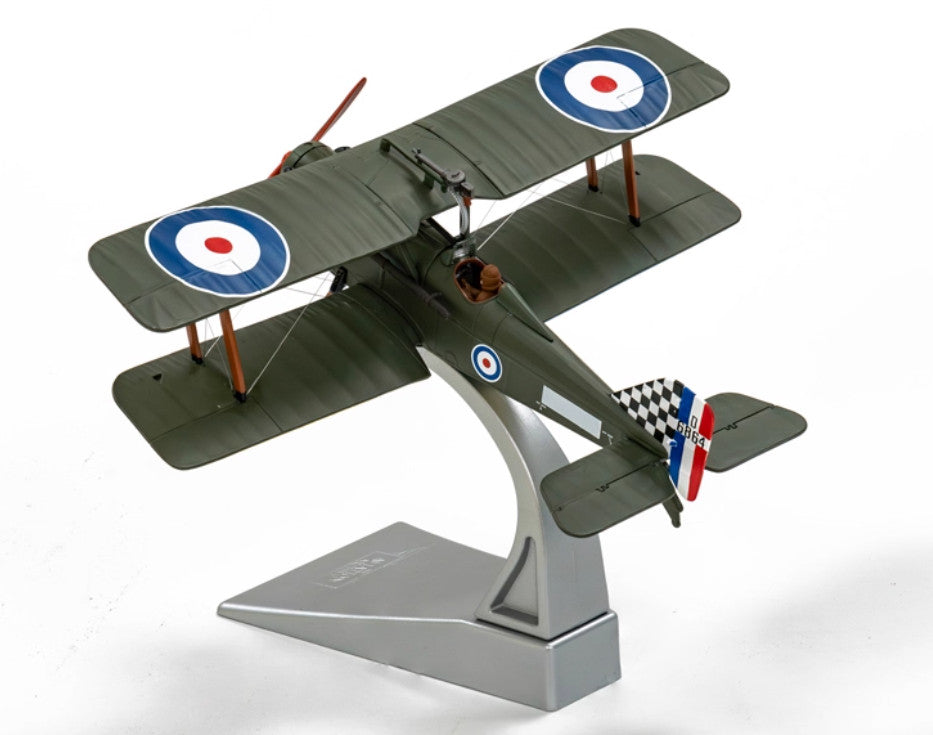1:48 Corgi Royal Aircraft Factory SE5a RAF No74Sqn Biplane Fighter Diecast Model