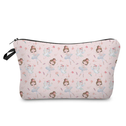 Makeup Bags Dancer Print Cosmetic Case Toiletries Organizer Traveling Polyester