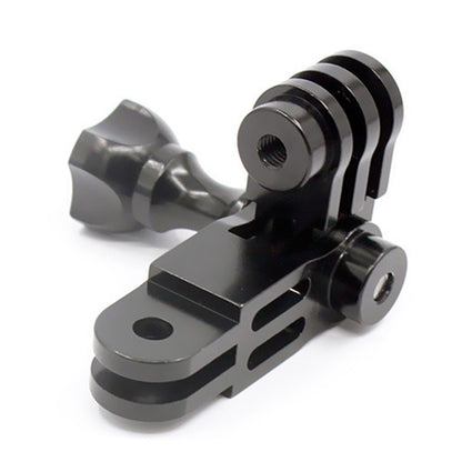 Black 3 Way Adjustable Pivot Arm Alloy Adapter Replacement Parts For Gopro