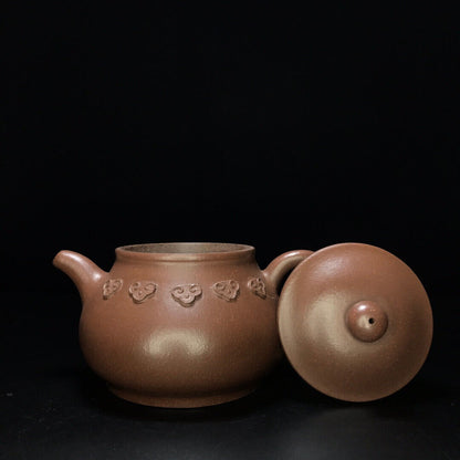 Chinese Yixing Zisha Clay Handmade Exquisite Teapot （事事如意 底款：曼希陶艺（顾景舟））