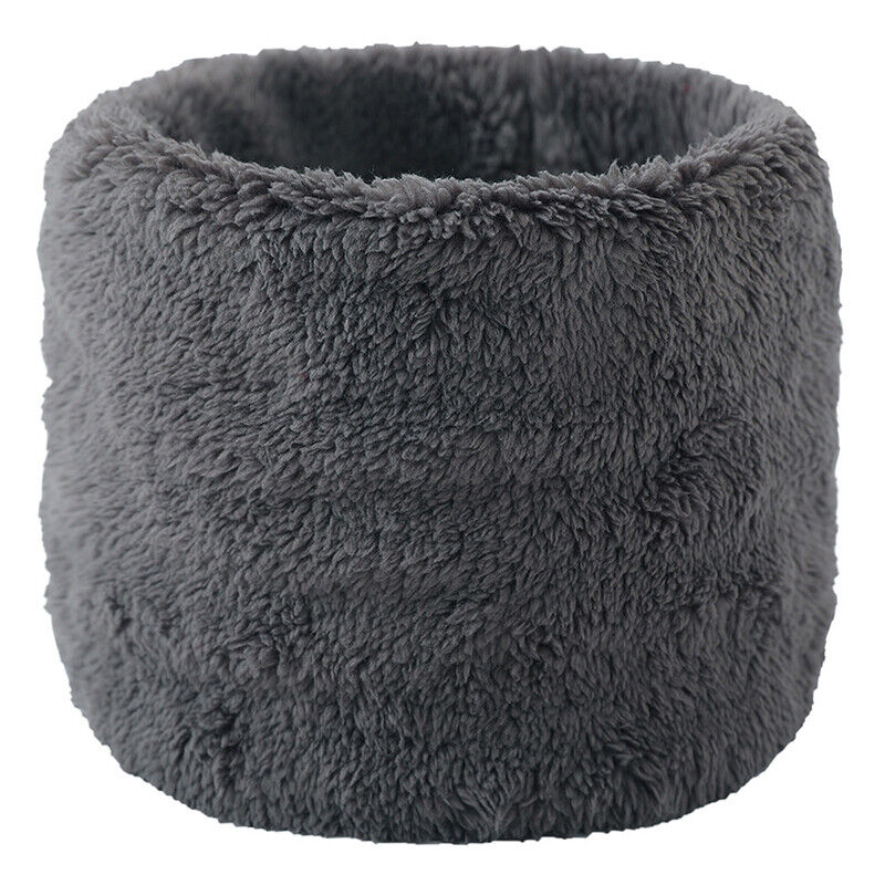 Unisex Winter Warm Plush Ring Scarf Faux Rabbit Fur Headband Collar Bandana