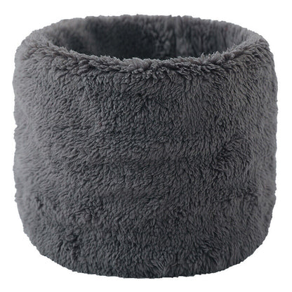 Unisex Winter Warm Plush Ring Scarf Faux Rabbit Fur Headband Collar Bandana