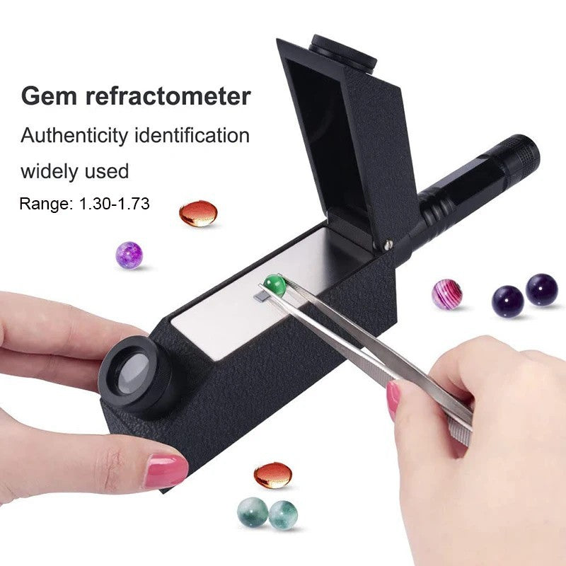 RHG 1.30-1.81 Gemstone Refractometer Jewelry Emerald Zircon Testing Tool