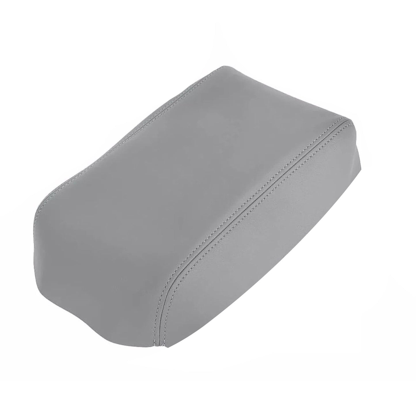 Breathable Center Console Lid Armrest Leather Cover Trim Gray For Toyota 4Runner