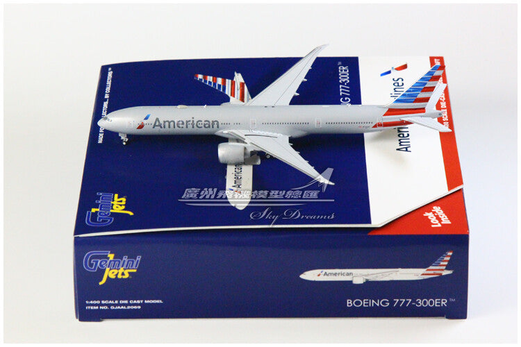 1:400 GeminiJets American Airlines B777-300ER Airplane Diecast Aircraft Model