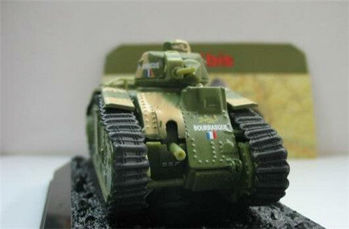 Amer France WWII Char B1 bis 1944 1/72 DIECAST Tank Pre-builded Model