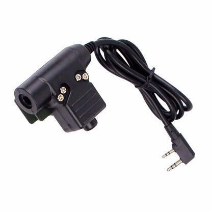Replacement U94 PTT Adapter For REAL STEAL RS Headsets For KENWOOD Plug Parts