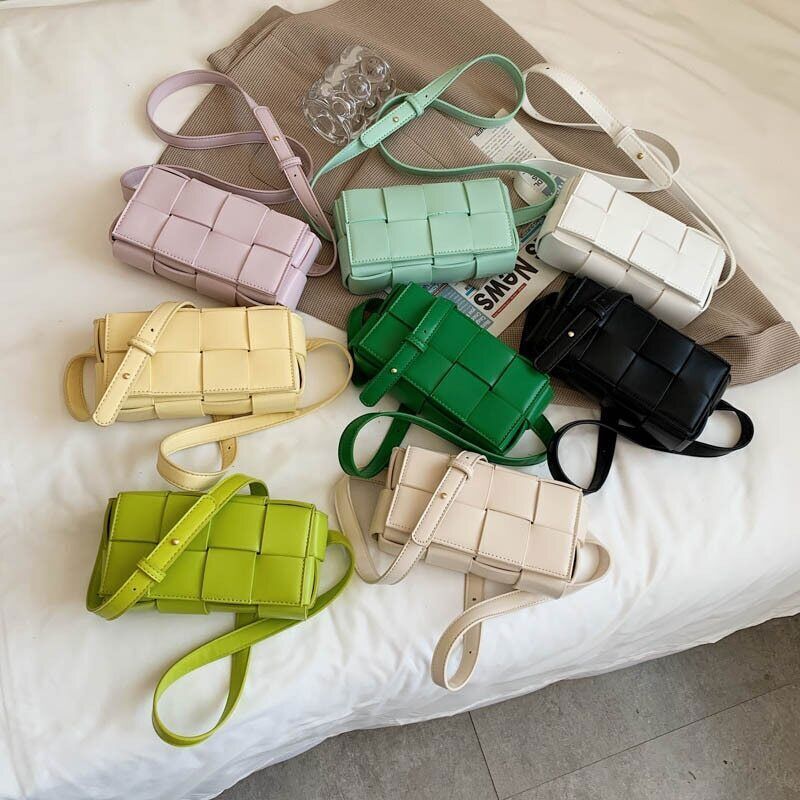 Leather Woven Bags Luxury Shoulder Bag Fashion Hand Bag Messenger bag for Women