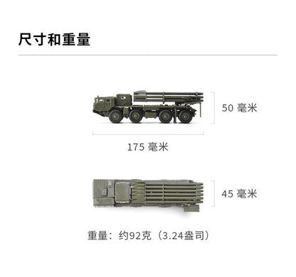 1/72 Russian 9A52-2 Tornado Rocket Launcher Model Assembly Model