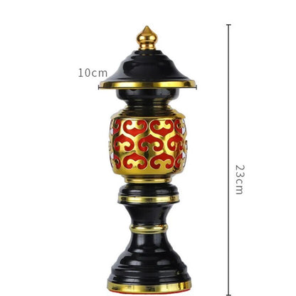 23cm Buddha Alloy Metal Auspicious Cloud Led Lamp Temple/Home Tibetan Buddhist