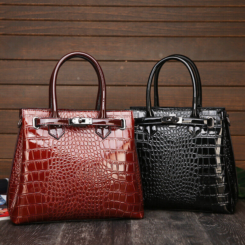 New Women's Shoulder Bag Handbag Multifunctional Crocodile Pattern Crossbody Bag