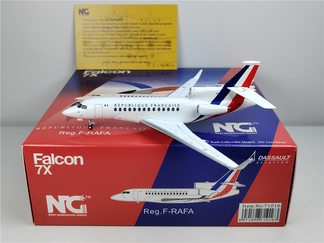 1:200 NG Model ARMEE DELAIR Falcon7X Passenger Airplane Diecast Aircraft Model