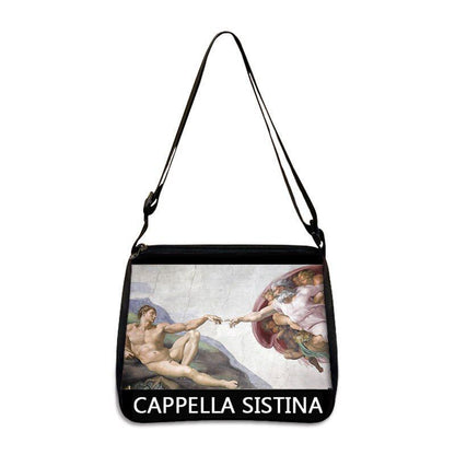 Famous Paintings Handbag Women Shoulder Bags Shopping Bag Canvas Pouch Zipper