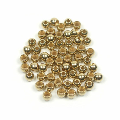 Brass Beads Head 100/500/1000 PCS Fly Tying Nymph Streamer Bugs Hook 2.4mm 2.8mm