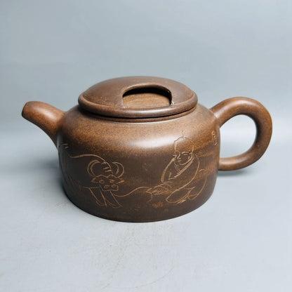 Vintage Chinese Yixing Purple Clay Teapot Zisha Ceremony Fashion Gift Teaware