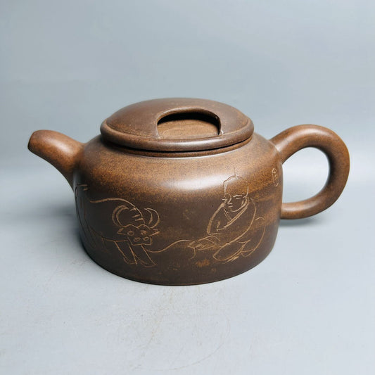 Vintage Chinese Yixing Purple Clay Teapot Zisha Ceremony Fashion Gift Teaware