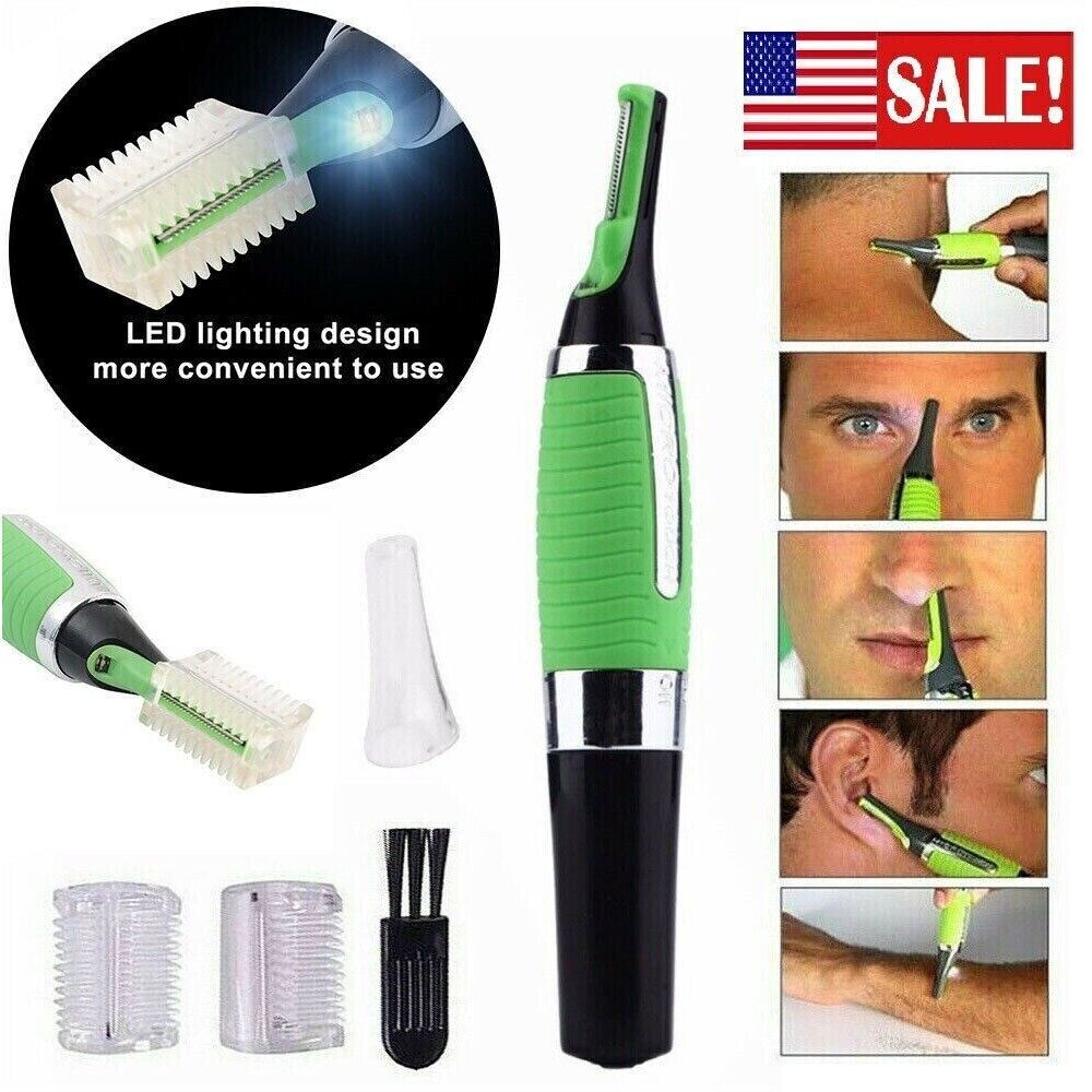 Depiladora de Hombre Luz LED Cortadora de Cabello Pelo Electrica Mini Afeitadora
