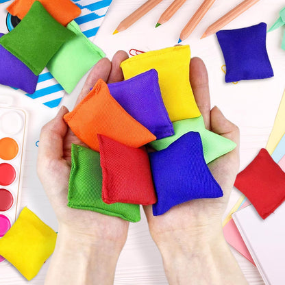 Colorful Nylon Bean Bags Small Bean Bags Bulk Hand Toss for Sports Outdoor