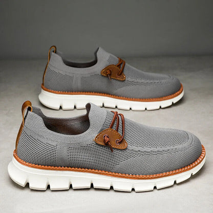 Men Casual Mesh Shoes Loafers Summer Breathable Light Weight Big Foot
