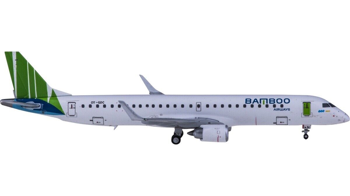 1:400 JC Wings BAMBOO AIRWAYS Embraer ERJ-190 Passenger Airplane Diecast Model