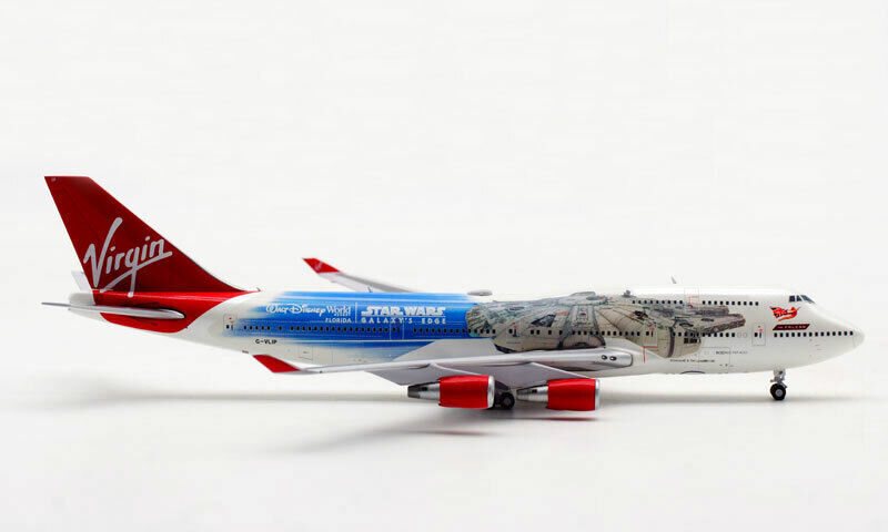 1:400 JC Wings Virgin BOEING 747-400 Passenger Aircraft Diecast Airplane Model