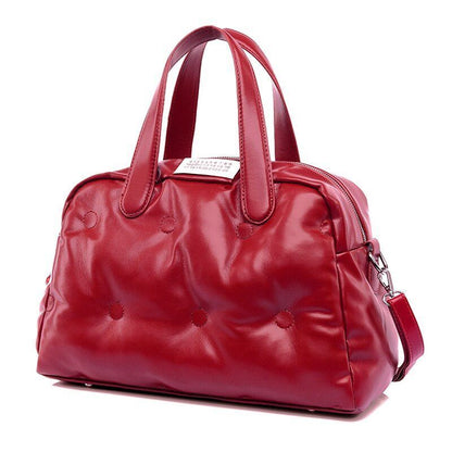 Retro Women's Shoulder Padded Bag Luxury Handbags Shopper Square Bags Polyester