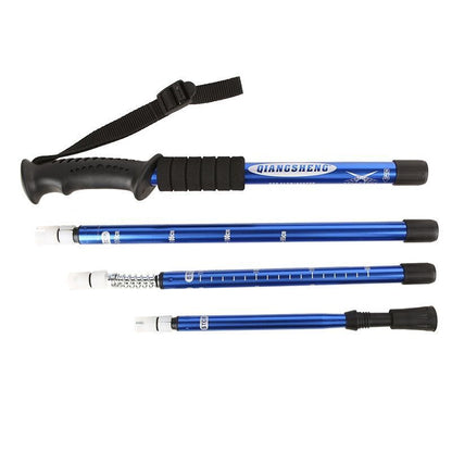 Outdoor Hiking Walking Stick Camping Telescopic Aluminum Alloy Trekking Poles