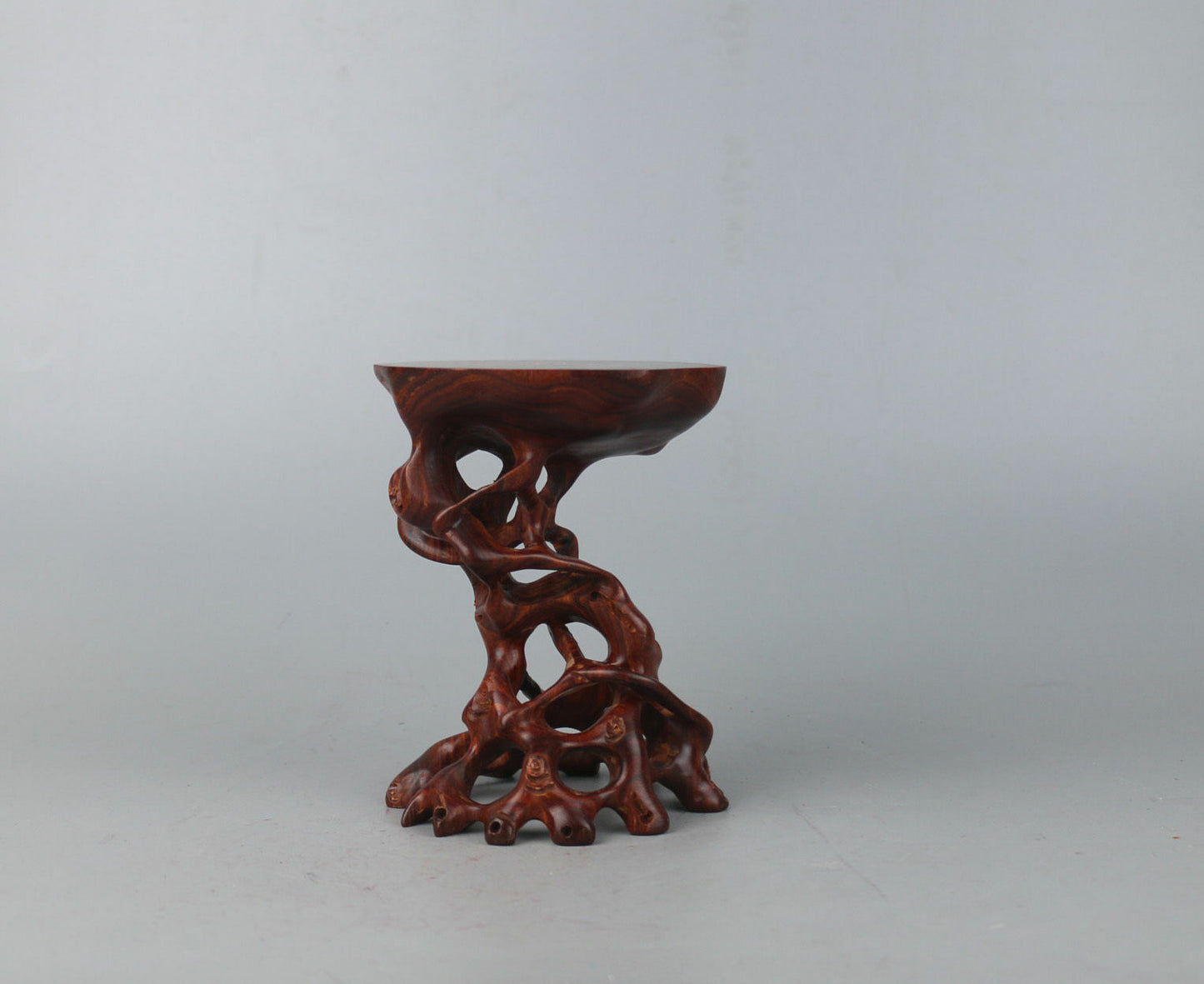 China Stand Display Hard Red Wood Rosewood Root Carving Wooden Bonsai Base